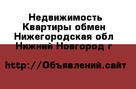 Недвижимость Квартиры обмен. Нижегородская обл.,Нижний Новгород г.